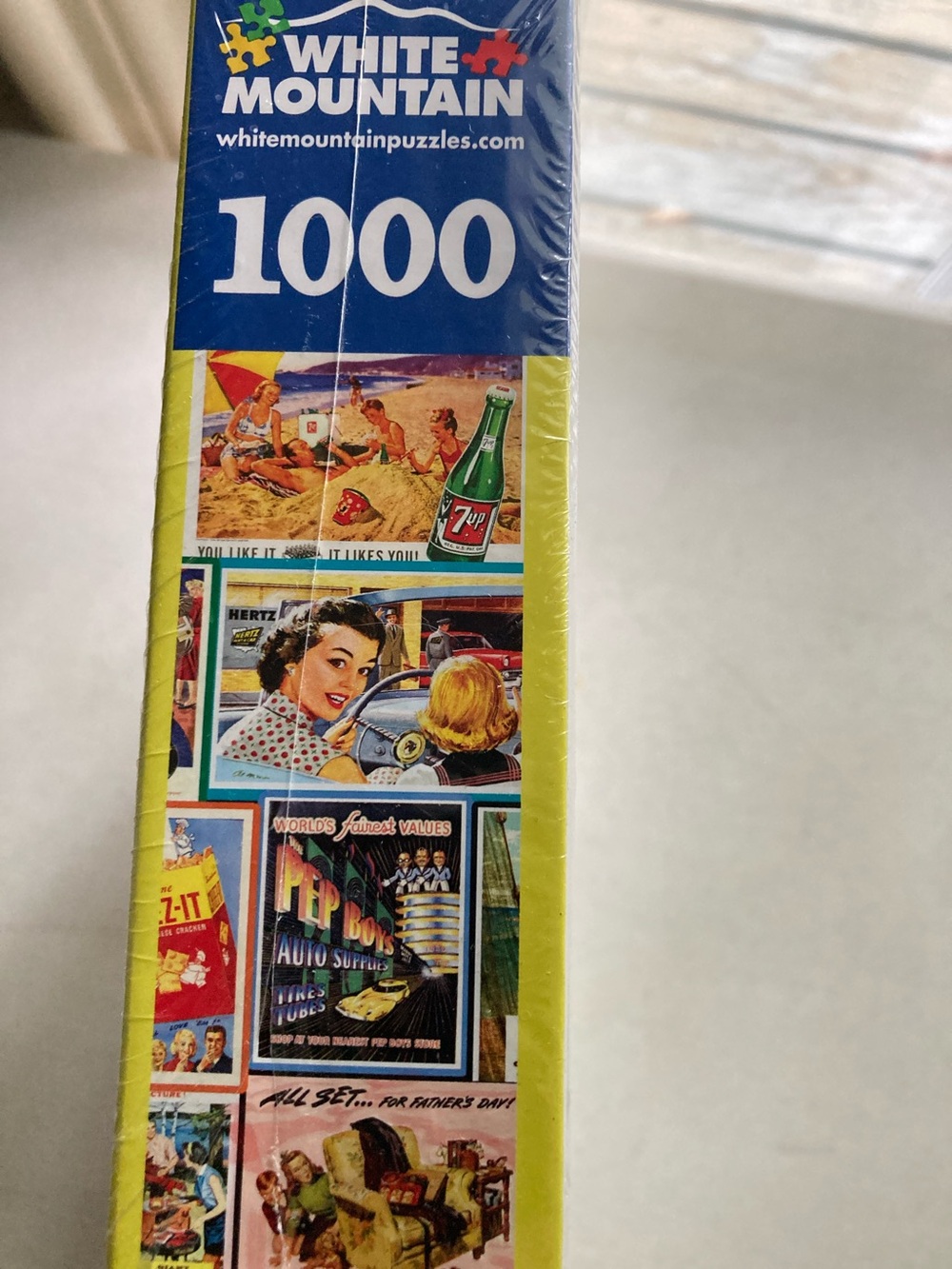White Mountain Great Old Ads 1000 pcs Puzzle Vintage Collage - Picture 6 of 8
